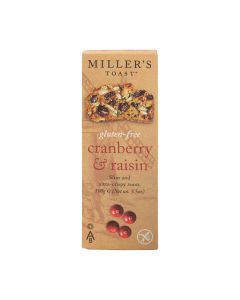 Miller's - Gluten Free Cranberry & Raisin Toast - 6 x 100g