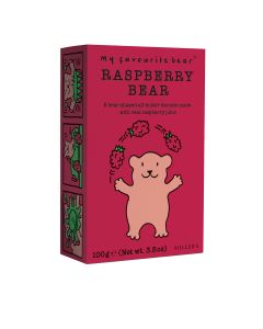 My Favourite Bear - Blowing Raspberries Bear All Butter Biscuits with Raspberry Juice  - 12 x 100g