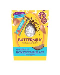 Buttermilk - Honeycomb Choccy Easter Egg with Honeycomb Snack Bar  - 6 x 175g
