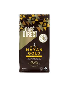 Cafedirect - Fairtrade Whole Bean Mayan Gold Org. Beans - 6 x 200g