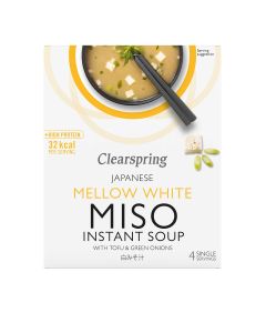 Clearspring - Mellow White with Tofu Miso Soup (4 x 10g) - 8 x 40g