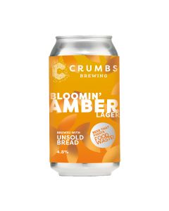 Crumbs Brewing - Bloomin Amber Lager Can 4.8% Abv - 12 x 440ml