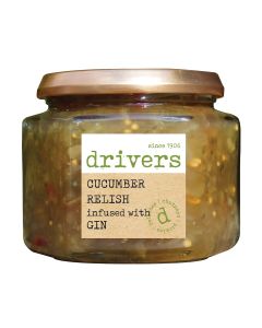 Drivers - Cucumber Relish Infused with Gin - 6 x 350g