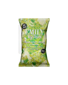 Emily Crisps - Sour Cream & Onion Veg Thins - 24 x 23g