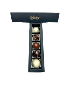 Figsbury - Fairtrade Box of 5 Assorted Filled Figs Collection (Chocolate, Hazlenut, Almond, Walnut & Sesame Seed) - 24 x 95g