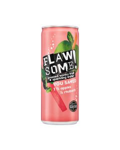 Flawsome! - Apple & Rhubarb Lightly Sparkling Juice Drink (Can) - 24 x 250ml