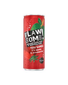 Flawsome! - Apple & Strawberry Lightly Sparkling Juice Drink (Can) - 24 x 250ml