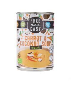 Free & Easy - Organic Carrot & Coconut Soup - 6 x 400g