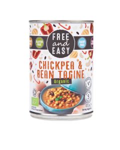 Free & Easy - Organic Chickpea & Bean Tagine - 6 x 400g