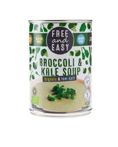 Free & Easy - Organic Low Salt Broccoli & Kale Soup - 6 x 400g