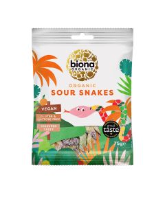 Biona - Organic Sour Snakes - 10 x 75g