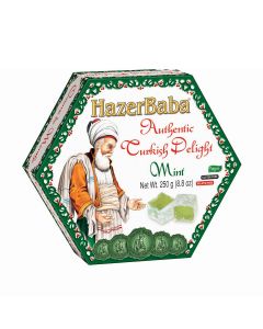 Hazer Baba - Mint Turkish Delight (Hexagon Box) - 12 x 250g