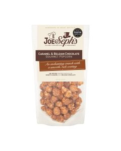 Joe & Seph's - Caramel & Belgian Chocolate Popcorn Pouch  - 16 x 75g