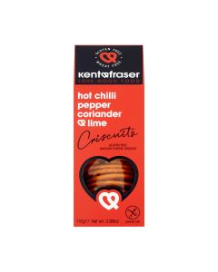 Kent & Fraser - Hot Chili Peppers with Coriander & Lime Cheese Biscuits - 6 x 110g