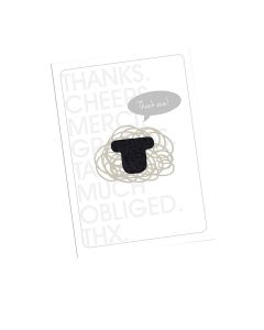 Little Beau Sheep - Bleatings Cards - Thank Ewe! - 6 x 20g
