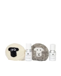Little Beau Sheep - Mixed Sheep Lavendar Laundry Ball & Oil Set (9 x Herdwick & 9 x Suffolk) - 18 x 20ml