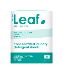 Wash With Leaf - Bio Laundry Detergent Sheets in CDU (25 Sheets) - 10 x 110g