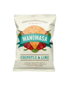 Manomasa - Chipotle & Lime Tortilla Chips  - 10 x 140g