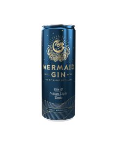 Mermaid - Gin & Light Tonic RTD Can 6% Abv - 12 x 250ml