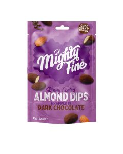 Mighty Fine - Dark Chocolate Coated Almonds - 12  x 75g