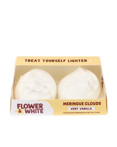 Flower & White - Very Vanilla Meringue Clouds Twins - 8 x 130g