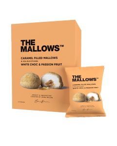 The Mallows - Organic Caramel-Filled Mallows Passion Fruit Box - 12 x 90g
