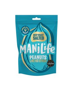 ManiLife - Deep Roast Salted Peanuts - 8 x 75g