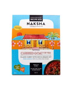 Naksha - Jamaican Curried Goat with Rice and Beans Kit (Caribbean Collection) - 6 x 840g