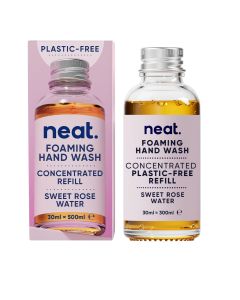 Neat - Foaming Hand Wash Concentrated Refill Rose Water - 12 x 30ml