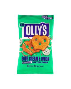 OLLY's - Pretzel Thins - Vegan Sour Cream & Onion -  10 x 35g