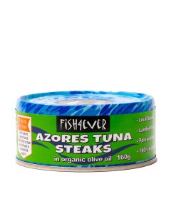 Fish4ever - Azores Skipjack Tuna Steaks In Organic Olive Oil - 15 x 160g