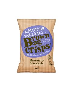 Brown Bag Crisps - Rosemary & Sea Salt Crisps - 20 x 40g