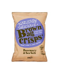 Brown Bag Crisps - Rosemary & Sea Salt Crisps - 10 x 150g