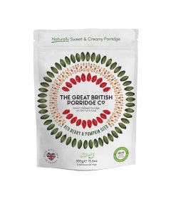 The Great British Porridge Co - Red Berry & Pumpkin Seed Porridge - 4 x 385g