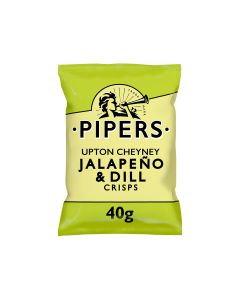 Pipers - Upton Cheney Jalapeno & Dill Crisps - 24 x 40g