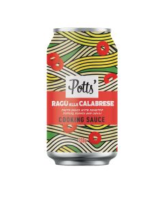 Potts - Ragu alla Calabrese Pasta Sauce with Roasted Peppers in a Can - 8 x 330g