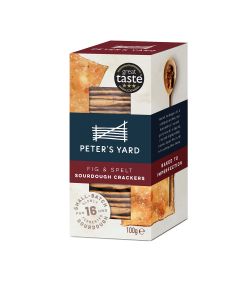 Peter's Yard - Fig & Spelt Sourdough Crackers - 8 x 100g
