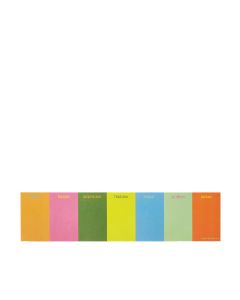 Raspberry Blossom - Rainbow Keyboard Jot Pad (52 Tear Off Pages) - 6 x 115g