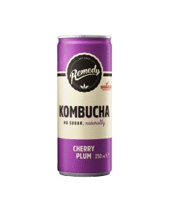 Remedy - Cherry Plum Kombucha - 12 x 250ml