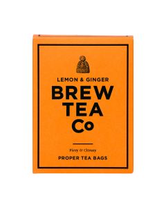 Brew Tea Co - Lemon & Ginger (15 Proper Tea Bags) - 6 x 75g