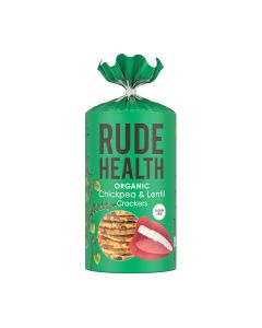 Rude Health - Organic Chickpea and Lentil Crackers - 8 x 120g