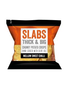 Slabs Crisps - Chunky Sweet Red Chilli Potato Crisps - 14 x 80G