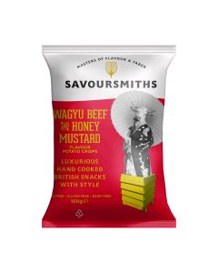 Savoursmiths - Wagyu Beef & Honey Mustard flavour Potato Crisps - 12 x 150g