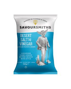 Savoursmiths - Desert Salt & Vinegar Flavour Potato Crisps - 12 x 150g