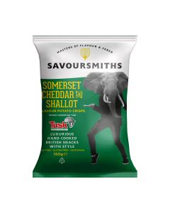 Savoursmiths - Somerset Cheddar & Shallot Flavour Potato Crisps - 12 x 150g