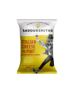Savoursmiths - Italian Cheese and Wine Flavour Potato Crisps - 24 x 40g