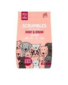 Scrumbles - Complete Dry Dog Food for Adult & Senior (Salmon) - 4 x 2kg