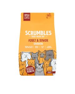 Scrumbles - Complete Dry Cat Food for Adult & Senior (Chicken) - 6 x 750g