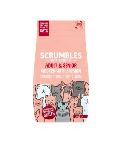 Scrumbles - Complete Dry Cat Food for Adult & Senior (Chicken with Salmon) - 6 x 750g