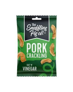 The Snaffling Pig - Salt & Vinegar Pork Crackling - 12 x 40g